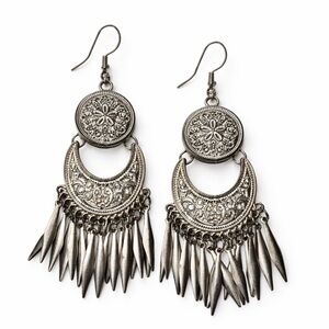 Torrid Bohemian Silver Dangle Earrings